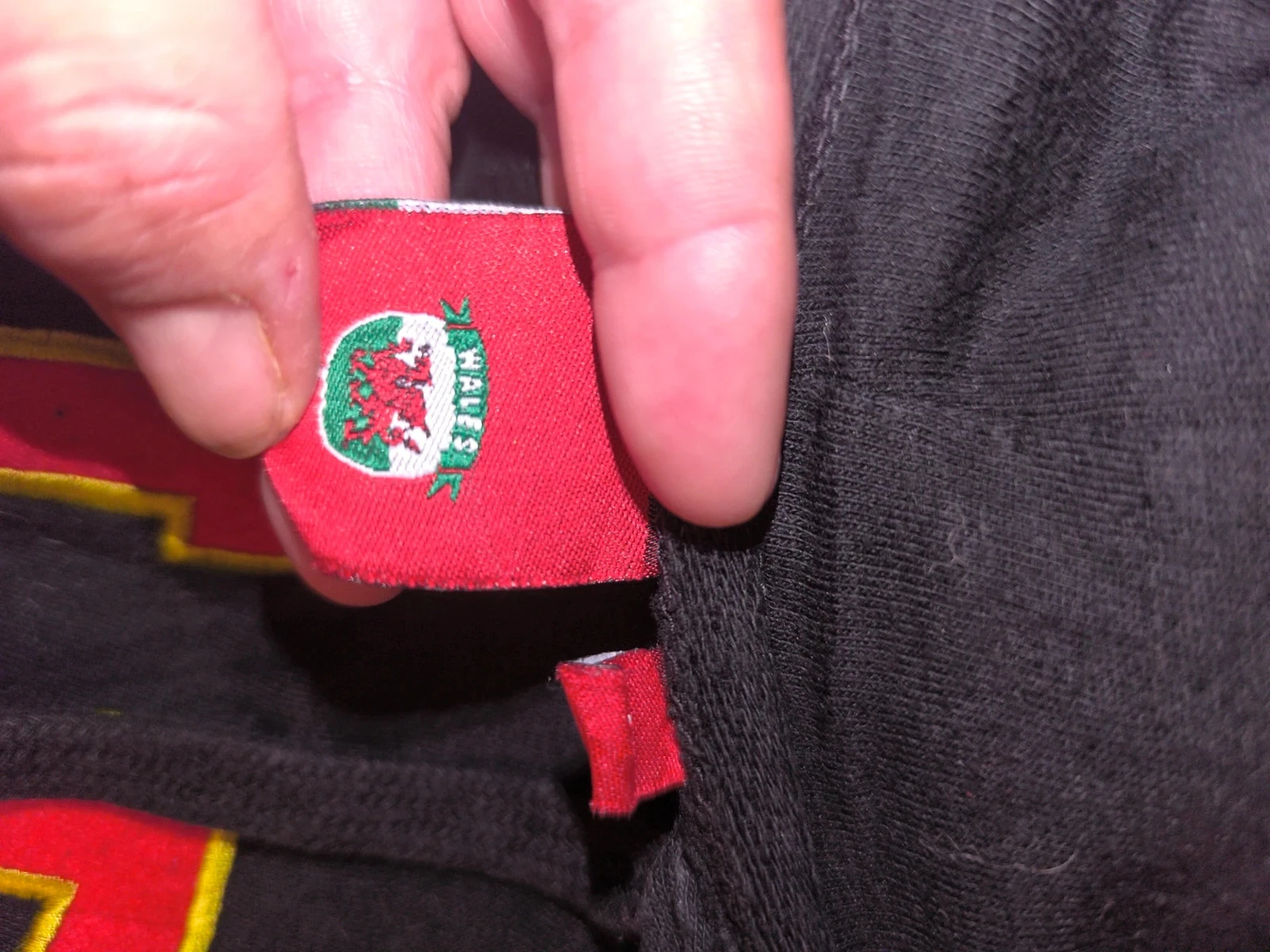 Sudadera con capucha WALES negro L unisexo dragón oversize – photo 4